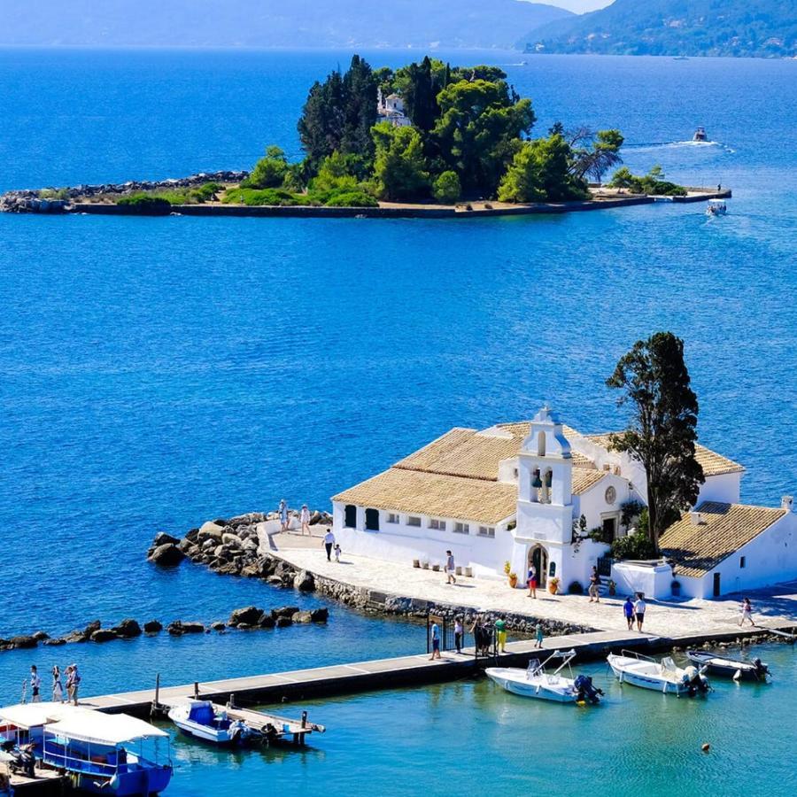 Spiros Corfu Apartment Kanáli Kültér fotó